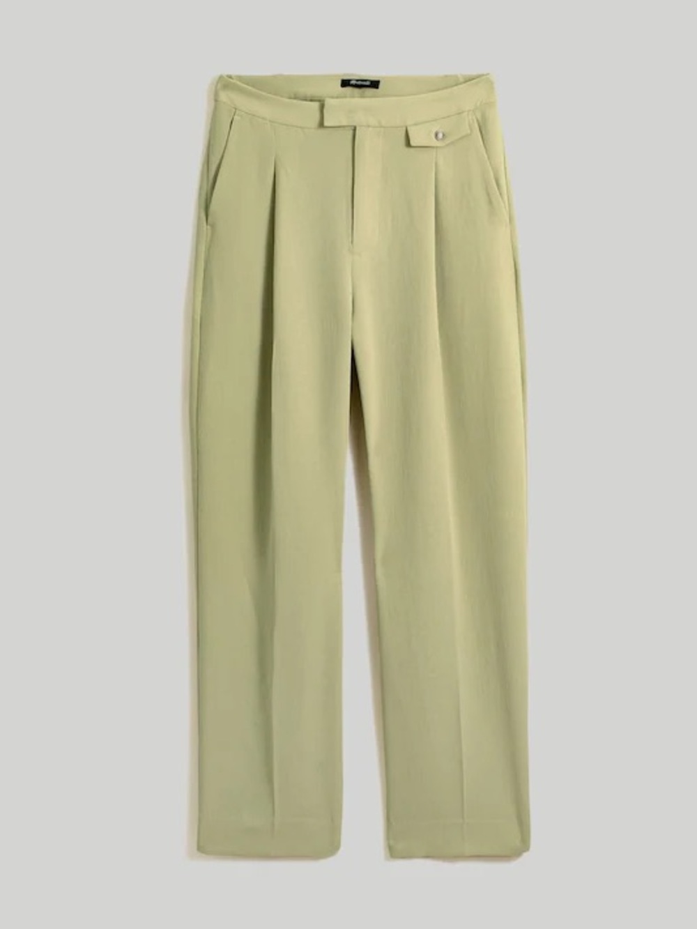 Madewell Rosedale High-Rise Straight Pant in Crepe
